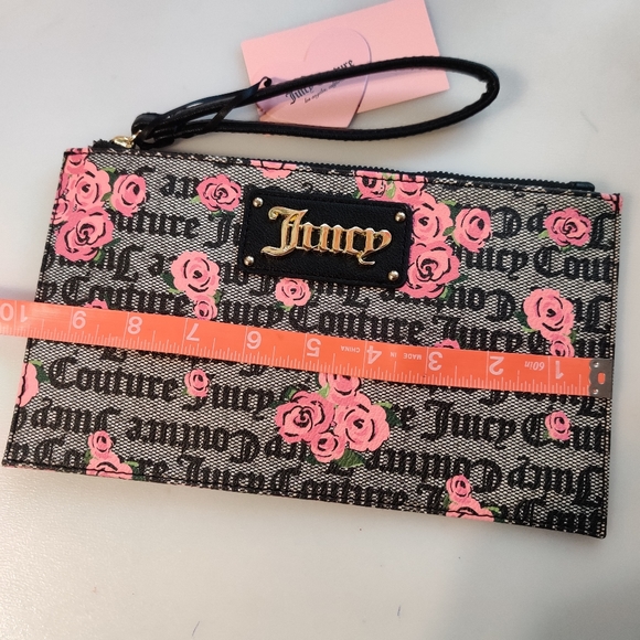 Juicy Couture Large Wristlet Logo Roses - Picture 5 of 11